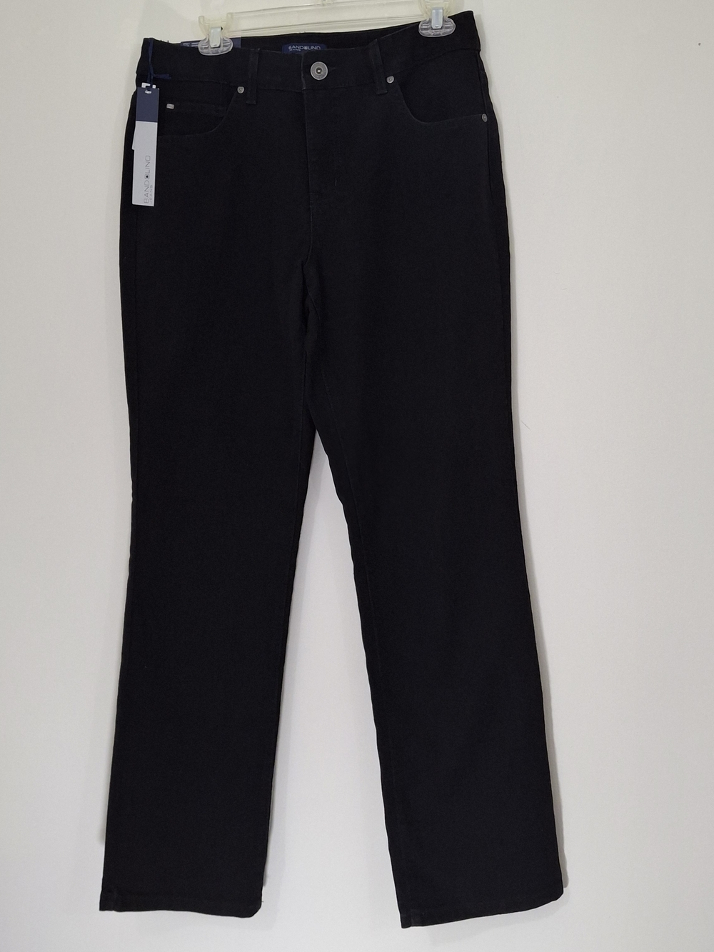 Bandolini Straight-Leg Black Mandi Stretch Women’s Jeans - Classic Fit, Size 10